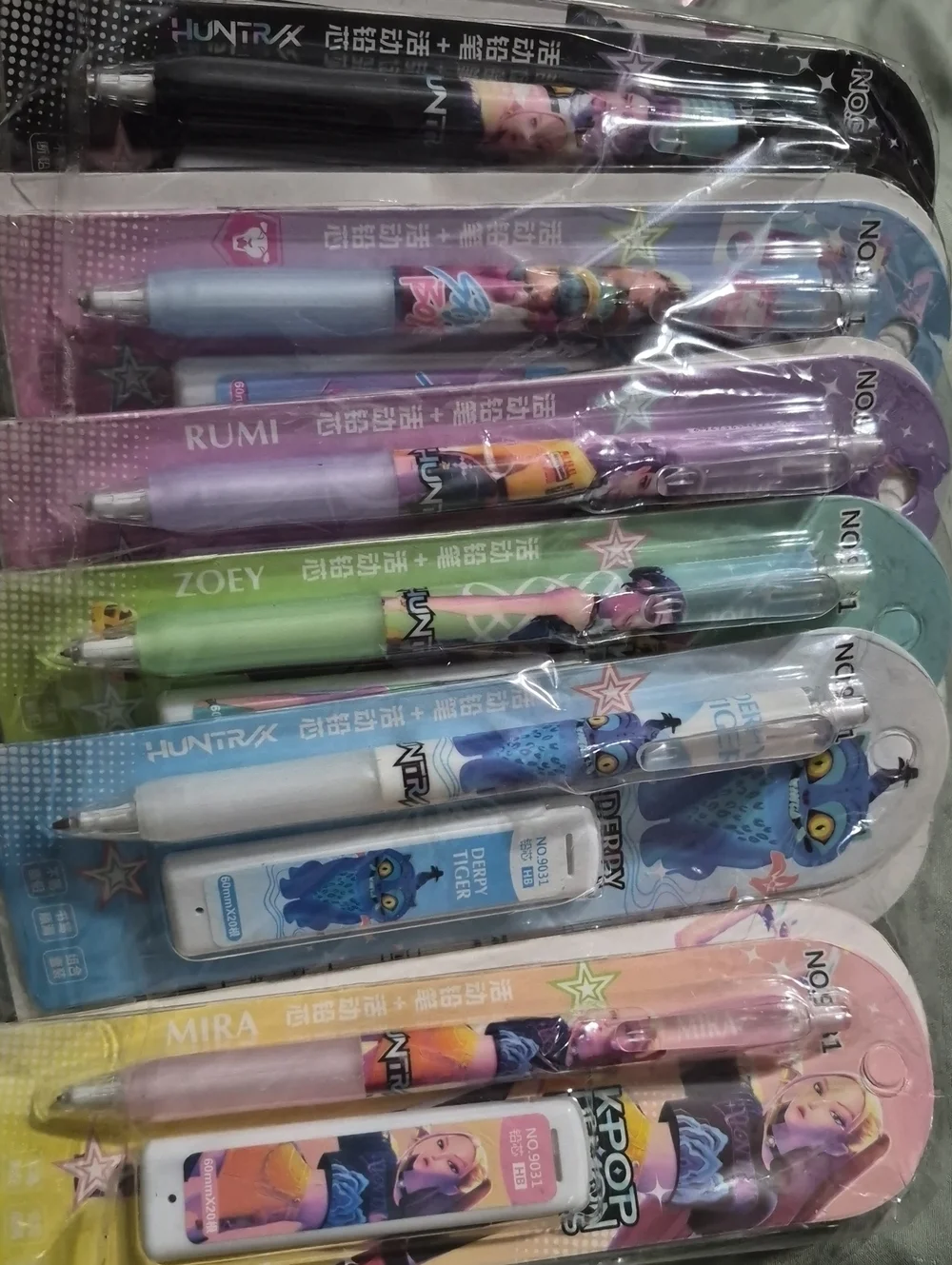 K Pop Kids Mechanical Pencil Set in Multiple Colors Bulk Set Of 12/w REFILLS